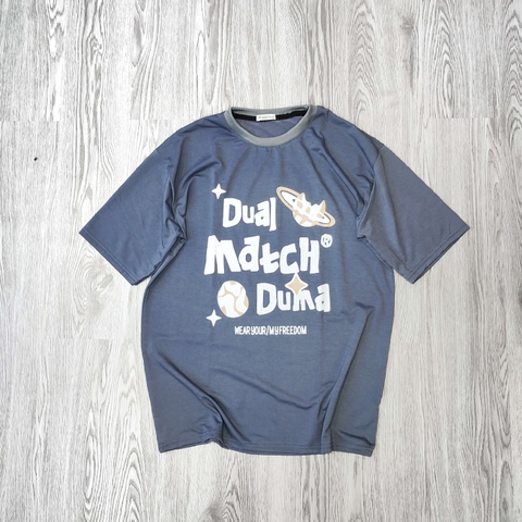 MS024 Áo Thun Unisex Nam Nữ, Áo Thun Form Rộng Thời Trang In Chữ Dễ Thương Freesize