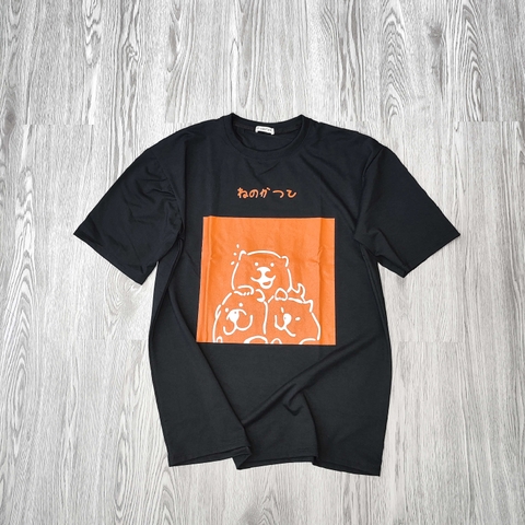 MS007 - MS014 Áo Thun Unisex Nam Nữ, Áo Thun Form Rộng Thời Trang In Hình Dễ Thương Freesize