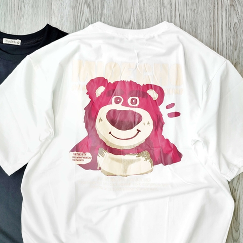 MS007 - MS014 Áo Thun Unisex Nam Nữ, Áo Thun Form Rộng Thời Trang In Hình Dễ Thương Freesize