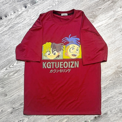 MS012 Áo Thun Unisex Nam Nữ, Áo Thun Form Rộng Thời Trang In Chữ Dễ Thương Freesize