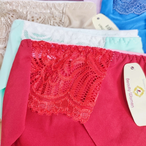 [Mã S23] Quần Lót Nữ Thun Lạnh Phối Ren 2 Bên Nữ Tính Mềm Mại FREESIZE (GIAO MÀU NGẪU NHIÊN)