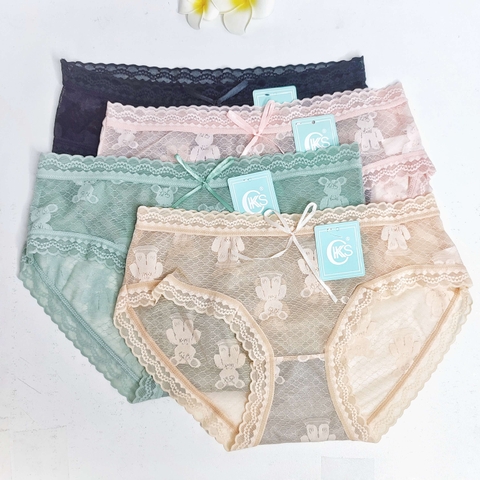 [Mã S21] Quần Lót Nữ Ren Đính Nơ Siêu Thoáng Mềm Mại Kháng Khuẩn 2921 (GIAO MÀU NGẪU NHIÊN)