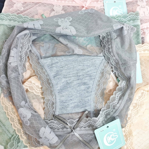 [Mã S21] Quần Lót Nữ Ren Đính Nơ Siêu Thoáng Mềm Mại Kháng Khuẩn 2921 (GIAO MÀU NGẪU NHIÊN)