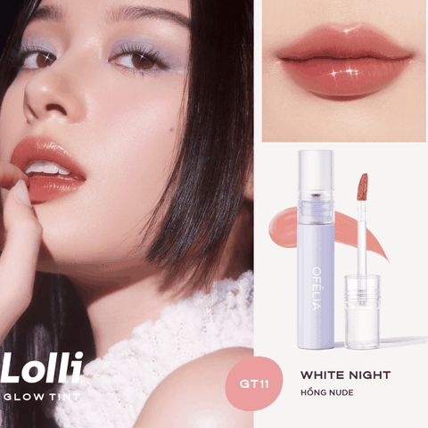 [Chính hãng] Son Tint Bóng, Lâu Trôi Cho Đôi Môi Căng Mọng Ofélia Lolli Glow Tint Hàn Quốc 3.9g