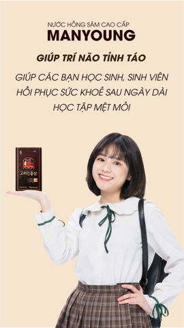 Nước Hồng Sâm MANYOUNG Hàn Quốc 30 Gói x 70ml