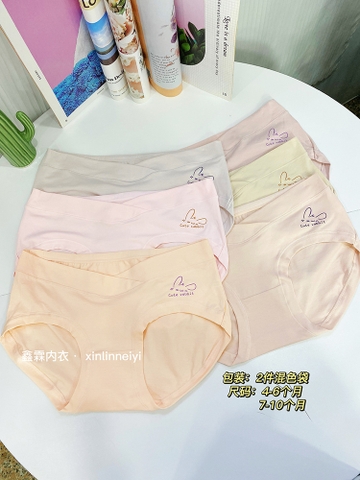 [Mã S18] Set 2 Quần Lót Bầu Cạp Chéo Chữ V Chất Cotton Mềm Mại Không Gây Nóng Bí Kháng Khuẩn (GIAO MÀU NGẪU NHIÊN)