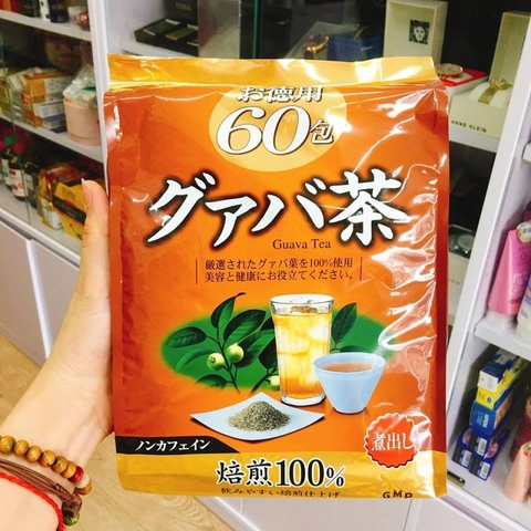 Trà Giảm Cân Lá Ổi Orihiro Guava Tea Nhật Bản 60 Gói