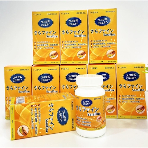 Viên Uống Hỗ Trợ Hạ Mỡ Máu FUJINA SARAFINE 80 Viên
