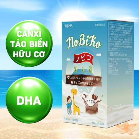 Sữa Tăng Chiều Cao NOBIKO FUJINA Nhật Bản Hộp 15 Gói