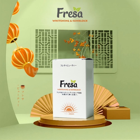 Viên Uống Trắng Da Và Chống Nắng Nội Sinh Fresa Whitening & Sunblock Nhật Bản