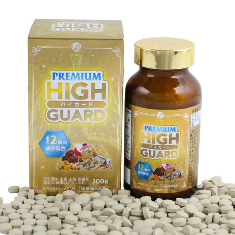 Viên uống bổ phổi Nichiei Bussan Nano Premium High Guard 300 viên