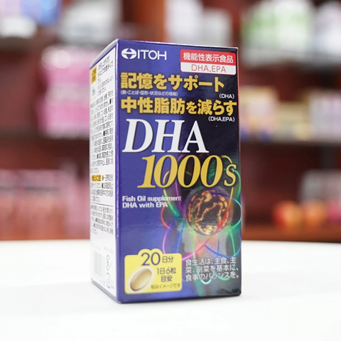 Viên uống bổ não DHA 1000s Nhật Bản 120 viên