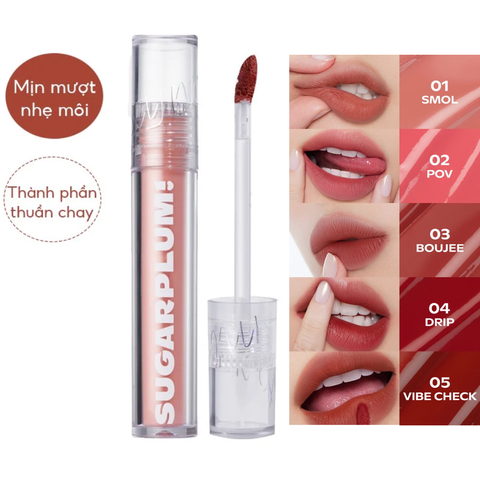 [Chính hãng] Son Tint Lì Thuần Chay, Siêu Nhẹ Môi OFÉLIA Sugarplum MistyNow Blurring Tint Hàn Quốc 3.8g