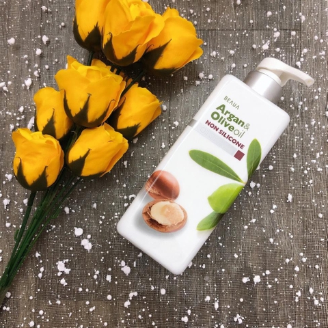 Dầu Gội, Dầu Xả Beaua Chiết Xuất Từ Dầu Argan Và Dầu Olive Nhật Bản 550ml