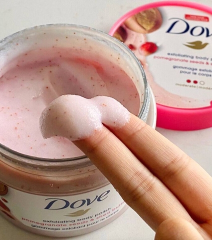 Tẩy Da Chết Toàn Thân DOVE Exfoliating Body Polish 298g Bản Mỹ - Lựu Đỏ