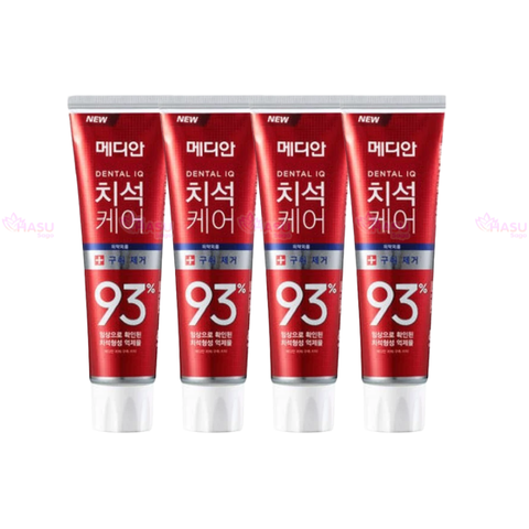Combo 4 Kem đánh răng Median Dental IQ 93% Toothpaste 120g - Cho răng trắng sáng, nụ cười tự tin