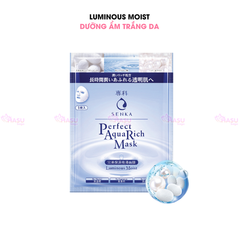 Mặt Nạ Dưỡng Da Trắng Sáng, Cấp Ẩm, Đàn Hồi, Dịu Mát Senka 23g