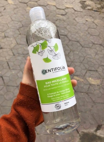 Nước Tẩy Trang Centifolia Micellar Water Chiết Xuất Lá Bạch Quả 500ml