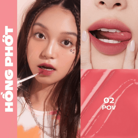 [Chính hãng] Son Tint Lì Thuần Chay, Siêu Nhẹ Môi OFÉLIA Sugarplum MistyNow Blurring Tint Hàn Quốc 3.8g