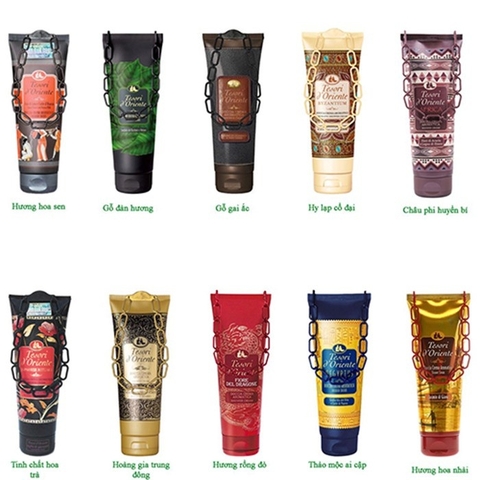 Sữa Tắm Xích Tesori Trắng Da, Hương Nước Hoa 250ML-500ML | Tesori D’Oriente Cao cấp Italia