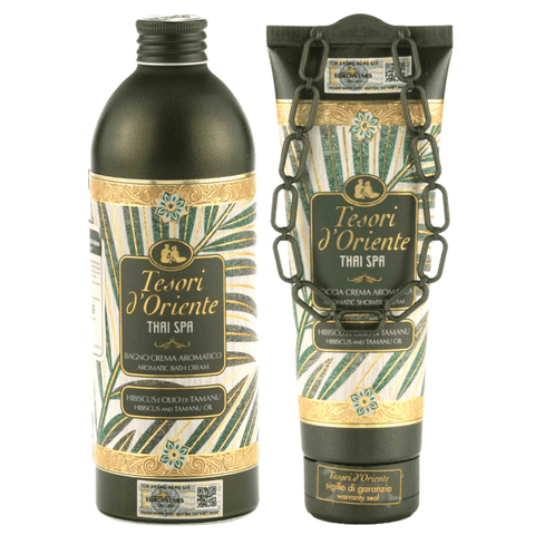Combo Sữa Tắm Hương Nước Hoa Cao Cấp Tesori d'Oriente Thai Spa (Chai 500ml - Tuýp 250ml)