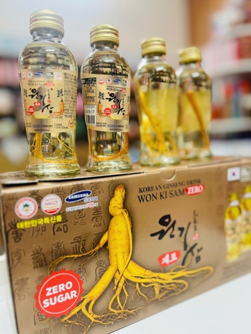 Nước sâm có củ Won Ki Sam không đường 120ml x 10 chai