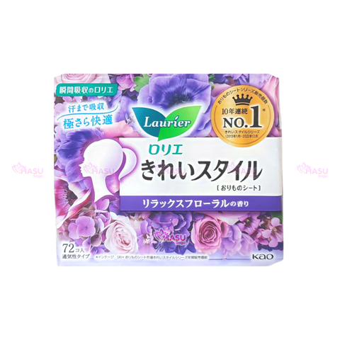 Băng vệ sinh Laurier hàng ngày 72 miếng Nhật Bản siêu mỏng, thấm hút nhanh chóng, mặt bông êm ái
