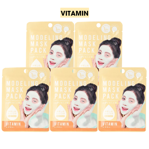 Combo 5 mặt nạ đắp dạng bột Modeling Mask Pack 22g - Vitamin