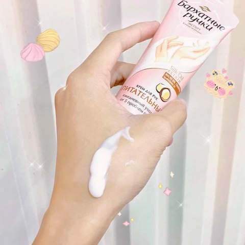 Kem Lụa Silky Hands Dưỡng Mềm Mịn Da Tay Chống Lão Hóa Silk Oil Elixir Nga 80ml