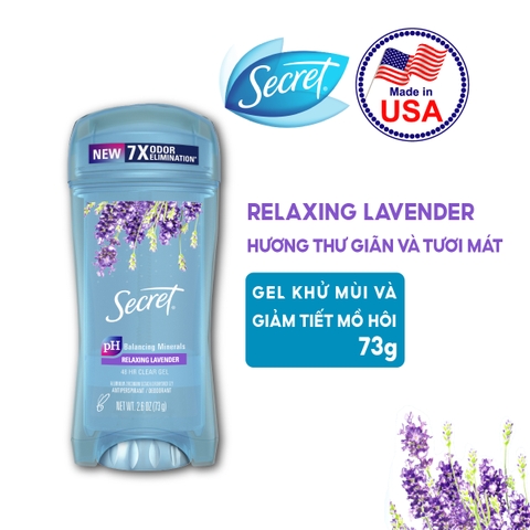 [Chính hãng] Lăn khử mùi nữ Secret Clear Gel 73g