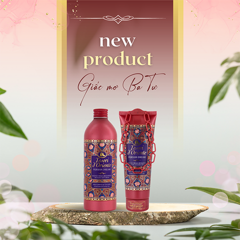 Combo Sữa Tắm Hương Nước Hoa Cao Cấp Tesori d'Oriente Giấc Mơ Ba Tư (Chai 500ml - Tuýp 250ml)