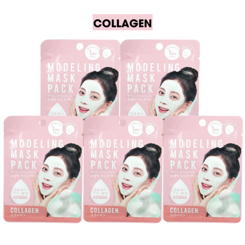Combo 5 mặt nạ đắp dạng bột Modeling Mask Pack 22g - Collagen