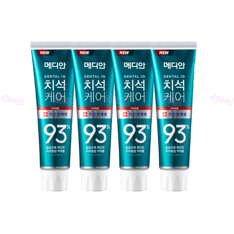 Combo 4 Kem đánh răng Median Dental IQ 93% Toothpaste 120g - Cho răng trắng sáng, nụ cười tự tin