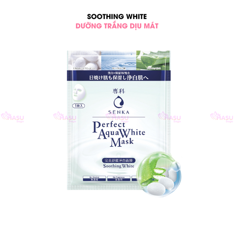 Mặt Nạ Dưỡng Da Trắng Sáng, Cấp Ẩm, Đàn Hồi, Dịu Mát Senka 23g