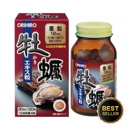 Viên uống tinh chất hàu tươi hỗ trợ tăng cường sinh lực nam Orihiro 120 viên