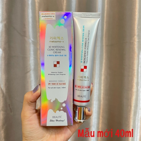 Kem Ngừa Nám Và Tàn Nhang Melasma-x 3D Whitening Clinic Renewal 40ml