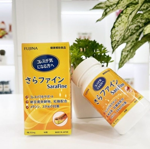 Viên Uống Hỗ Trợ Hạ Mỡ Máu FUJINA SARAFINE 80 Viên