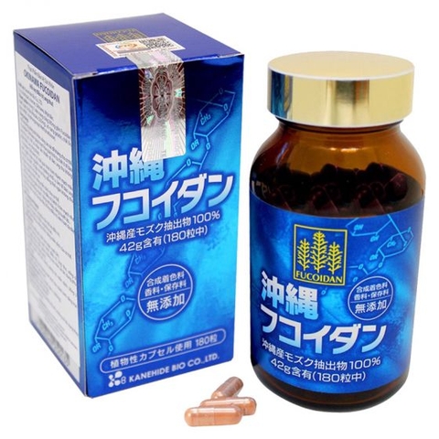 Phòng Ngừa Và Hỗ Trợ Bệnh Ung Thư Kanehide Bio Okinawa Fucoidan Nhật Bản 180 Viên - Nhập Khẩu Chính Hãng
