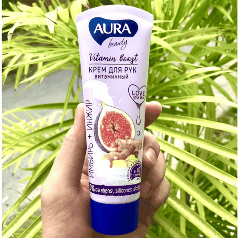 Kem Dưỡng Da Tay Aura Làm Mềm Da Tay Chân Giảm Nứt Nẻ Aura Beauty Cream Nga 75g