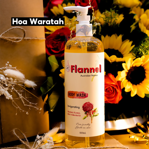 Sữa tắm trái cây hương nước hoa tinh tế Flannel dưỡng da trắng sáng, mềm mại 500ml