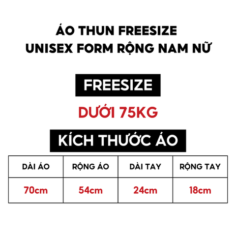 MS001 Áo Thun Unisex Nam Nữ, Áo Thun Form Rộng Thời Trang In Hình Hoạt Hình Dễ Thương Freesize