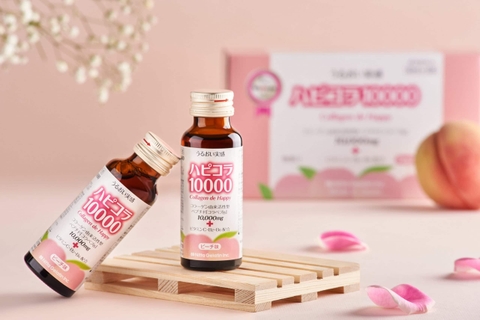 Nước Uống Collagen De Happy 10.000mg Nhật Bản (Hộp 10 chai x 50ml)