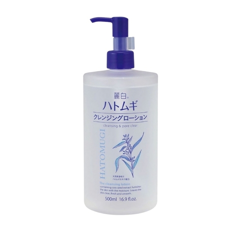 Nước Tẩy Trang Hatomugi Ý Dĩ Dưỡng Ẩm, Làm Sáng Da 500ml Cleansing & Pore Clear
