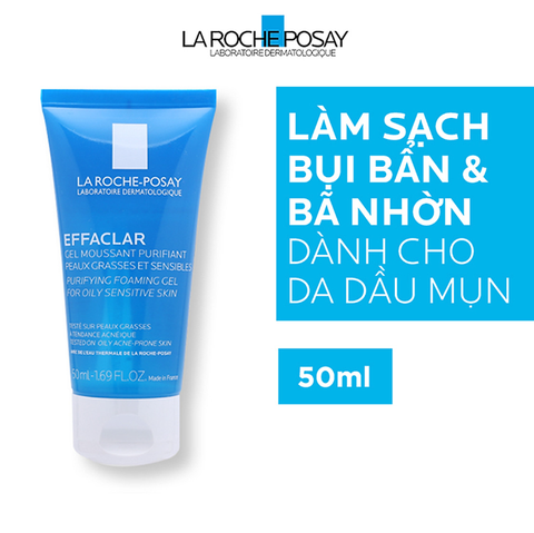 Gel Rửa Mặt La Roche-Posay Effaclar Purifying Foaming Gel For Oily Sensitive Skin 50ml