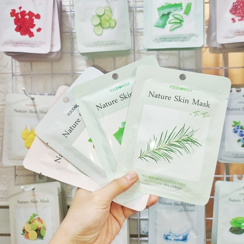 Mặt Nạ Dưỡng Da Trắng Sáng, Chống Lão Hóa, Ngăn Ngừa Mụn Foodaholic Natural Skin Mask Hàn Quốc 23ml