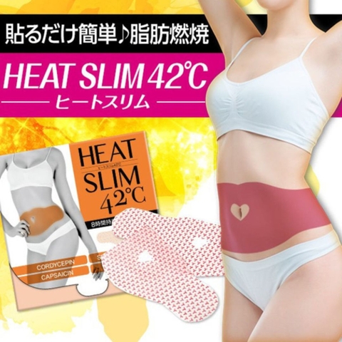 Miếng dán giảm mỡ bụng Heat Slim 42⁰C hộp 7 miếng