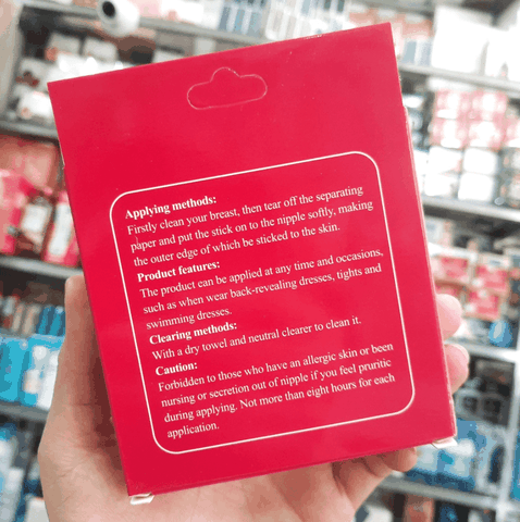 Miếng dán ngực (dán đầu nhũ hoa) Nipple Pad Elise (hộp 2 miếng) hộp đỏ