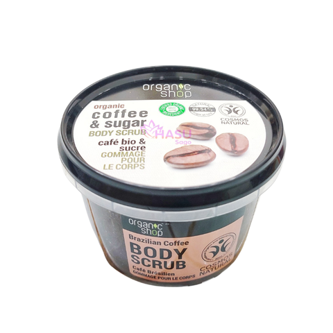 Tẩy Da Chết Toàn Thân Dưỡng Da Trắng Sáng Organic Shop Body Scrub 250ML Bản Anh