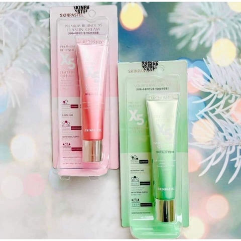Kem Trẻ Hoá Da Retinol X5 Premium Elastin Cream Skinpastel 30ml Hàn Quốc