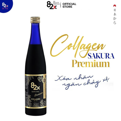 Nước Uống Đẹp Da Collagen 82x Sakura Premium 120000mg Nhật Bản 500ml